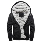 New Men Hoodies Winter Thick Warm Fleece Men Hoodies Coat Sportwear Male Streetwear Men Winter Warm Fleece Sweater Jacket Thick Padded Coat Hoodie Stevvex