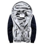 New Men Hoodies Winter Thick Warm Fleece Men Hoodies Coat Sportwear Male Streetwear Men Winter Warm Fleece Sweater Jacket Thick Padded Coat Hoodie Stevvex