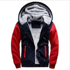 New Men Hoodies Winter Thick Warm Fleece Men Hoodies Coat Sportwear Male Streetwear Men Winter Warm Fleece Sweater Jacket Thick Padded Coat Hoodie Stevvex