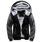 New Men Hoodies Winter Thick Warm Fleece Men Hoodies Coat Sportwear Male Streetwear Men Winter Warm Fleece Sweater Jacket Thick Padded Coat Hoodie Stevvex