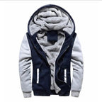 New Men Hoodies Winter Thick Warm Fleece Men Hoodies Coat Sportwear Male Streetwear Men Winter Warm Fleece Sweater Jacket Thick Padded Coat Hoodie Stevvex