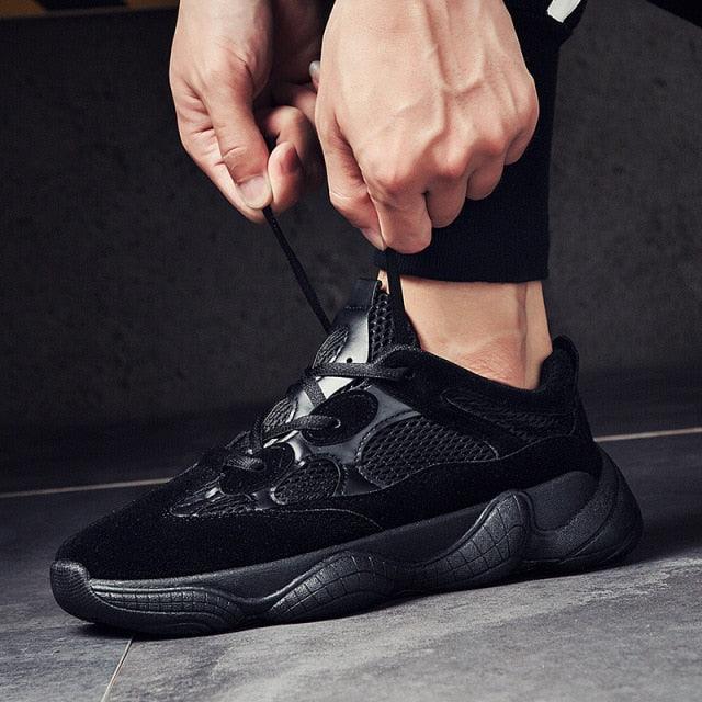 New Men's Breathable Mesh Sneakers Spring Fashion Luxury Shoes Black White Mens Shoes Casual Shoes Modern Sneaker Design Summer Outdoor Running Sneakers Stevvex
