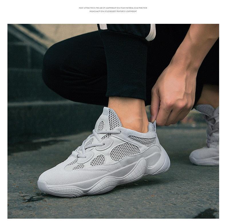 New Men's Breathable Mesh Sneakers Spring Fashion Luxury Shoes Black White Mens Shoes Casual Shoes Modern Sneaker Design Summer Outdoor Running Sneakers Stevvex
