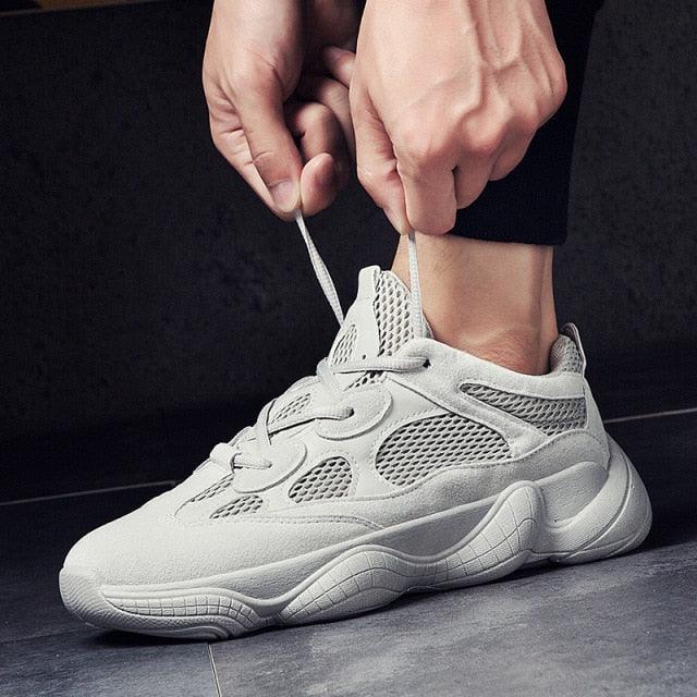 New Men's Breathable Mesh Sneakers Spring Fashion Luxury Shoes Black White Mens Shoes Casual Shoes Modern Sneaker Design Summer Outdoor Running Sneakers Stevvex