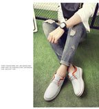 New Men's Flats High Quality Casual Shoes Handmade Shoes Casual Sports Flats Men Lightweight Comfortable Walking Shoes Outdoor Walking Sneakers For Mens