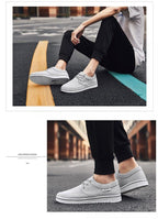 New Men's Flats High Quality Casual Shoes Handmade Shoes Casual Sports Flats Men Lightweight Comfortable Walking Shoes Outdoor Walking Sneakers For Mens
