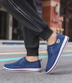 New Men's Flats High Quality Casual Shoes Handmade Shoes Casual Sports Flats Men Lightweight Comfortable Walking Shoes Outdoor Walking Sneakers For Mens