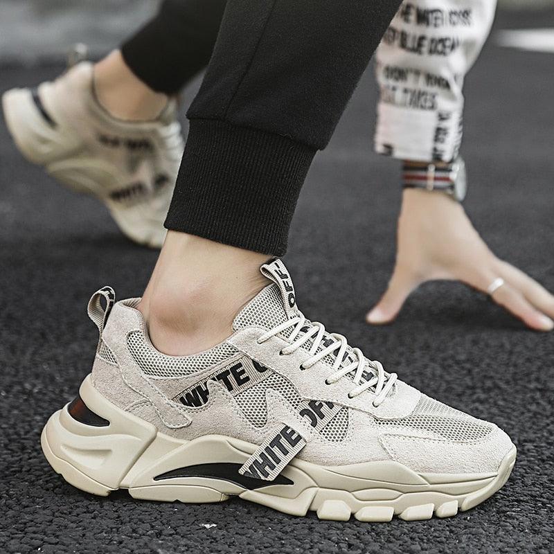 New Men's Spring Summer Breathable Casual Sports High Quality Sneaker Sport Walking Fashion Sneakers High Top Casual Shoes Athletic Walking Mesh Sneakers Stevvex