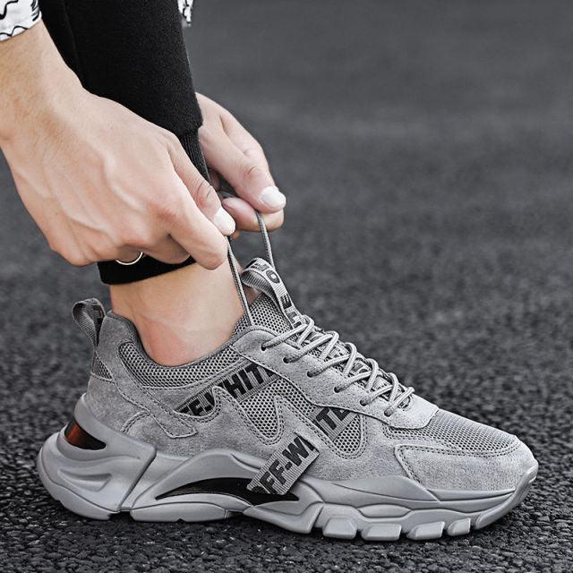 New Men's Spring Summer Breathable Casual Sports High Quality Sneaker Sport Walking Fashion Sneakers High Top Casual Shoes Athletic Walking Mesh Sneakers Stevvex