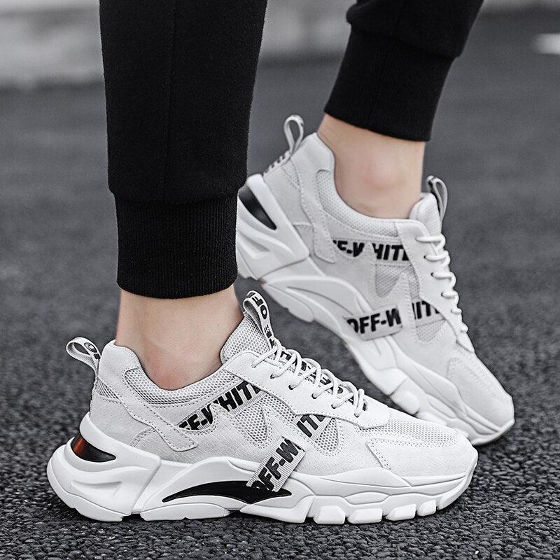 New Men's Spring Summer Breathable Casual Sports High Quality Sneaker Sport Walking Fashion Sneakers High Top Casual Shoes Athletic Walking Mesh Sneakers Stevvex