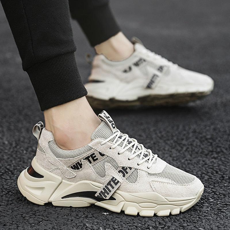 New Men's Spring Summer Breathable Casual Sports High Quality Sneaker Sport Walking Fashion Sneakers High Top Casual Shoes Athletic Walking Mesh Sneakers Stevvex