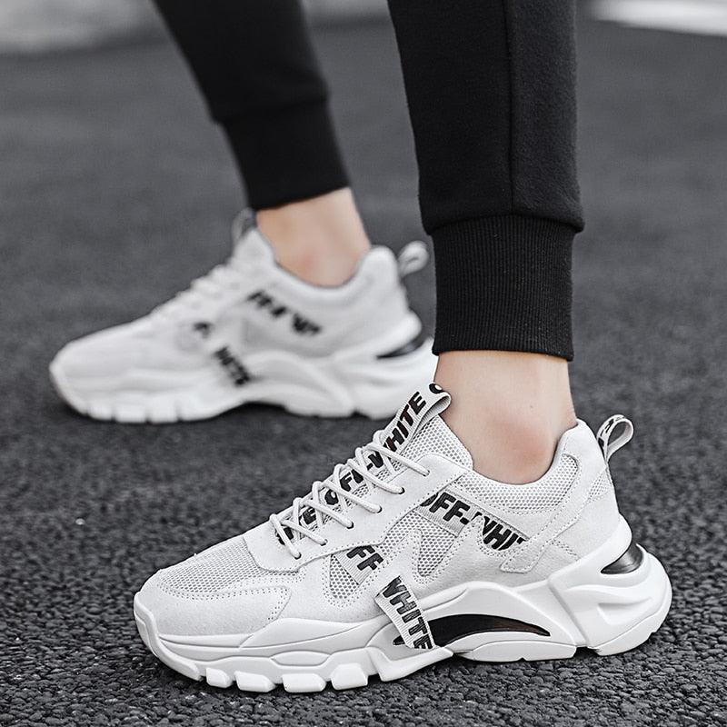 New Men's Spring Summer Breathable Casual Sports High Quality Sneaker Sport Walking Fashion Sneakers High Top Casual Shoes Athletic Walking Mesh Sneakers Stevvex