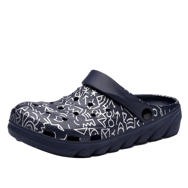 New Men Sandals Shoes Summer Beach Garden Flat Cool Slippers Arch Support Clogs Garden Shoes Slip-On Outdoor Beach Pool Shower Summer Sandals Slippers Stevvex