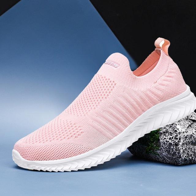 New Men Sneakers Light Fashion Casual Shoes Slip-On Comfortable Women Pink Couple Shoes Outdoor Walking Footwear Non-Slip Running Climbing Shoes Sneakers Stevvex