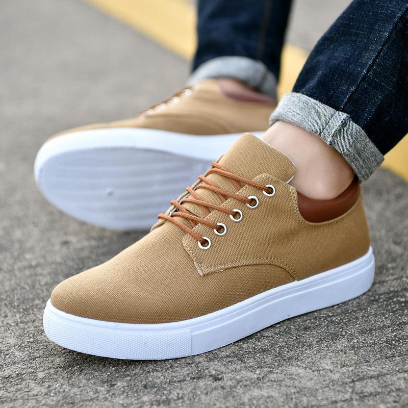 New Mens Canvas Shoes Spring Summer Casual Canvas Shoes Flats Men Shoes Driving Business Shoes Breathable Canvas Shoes Fashion Casual Shoes Fashion Sneakers Breathable Comfort Shoes Stevvex