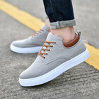 New Mens Canvas Shoes Spring Summer Casual Canvas Shoes Flats Men Shoes Driving Business Shoes Breathable Canvas Shoes Fashion Casual Shoes Fashion Sneakers Breathable Comfort Shoes Stevvex