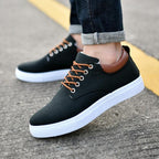 New Mens Canvas Shoes Spring Summer Casual Canvas Shoes Flats Men Shoes Driving Business Shoes Breathable Canvas Shoes Fashion Casual Shoes Fashion Sneakers Breathable Comfort Shoes Stevvex