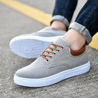 New Mens Canvas Shoes Spring Summer Casual Canvas Shoes Flats Men Shoes Driving Business Shoes Breathable Canvas Shoes Fashion Casual Shoes Fashion Sneakers Breathable Comfort Shoes Stevvex