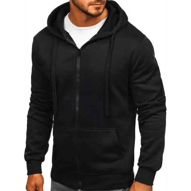 New Mens Casual Hoodies Sweatshirts Male Hooded Long Sleeve Solid Hoodie Pullover Sweater Sports Sweatshirt Hoodie for Men Black Green Solid Color Hooded Outerwear Tops Stevvex