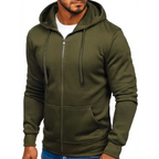 New Mens Casual Hoodies Sweatshirts Male Hooded Long Sleeve Solid Hoodie Pullover Sweater Sports Sweatshirt Hoodie for Men Black Green Solid Color Hooded Outerwear Tops Stevvex
