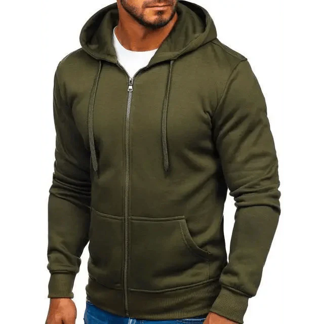 New Mens Casual Hoodies Sweatshirts Male Hooded Long Sleeve Solid Hoodie Pullover Sweater Sports Sweatshirt Hoodie for Men Black Green Solid Color Hooded Outerwear Tops Stevvex