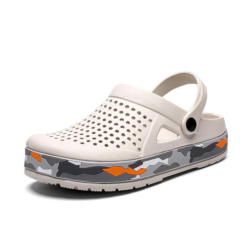 New Mens Shoes Sandals Summer Slippers Unisex Garden Clogs Shoes Casual Slippers Womens Mens Quick Drying Sandals Summer Anti-Slip Beach Shoes Stevvex