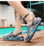 New Mens Shoes Sandals Summer Slippers Unisex Garden Clogs Shoes Casual Slippers Womens Mens Quick Drying Sandals Summer Anti-Slip Beach Shoes Stevvex