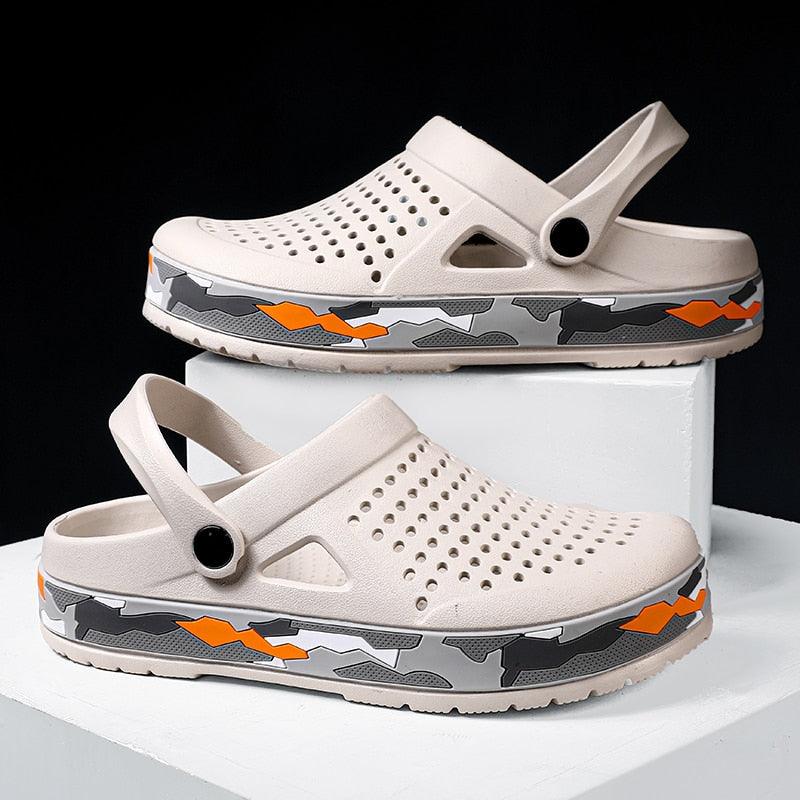 New Mens Shoes Sandals Summer Slippers Unisex Garden Clogs Shoes Casual Slippers Womens Mens Quick Drying Sandals Summer Anti-Slip Beach Shoes Stevvex