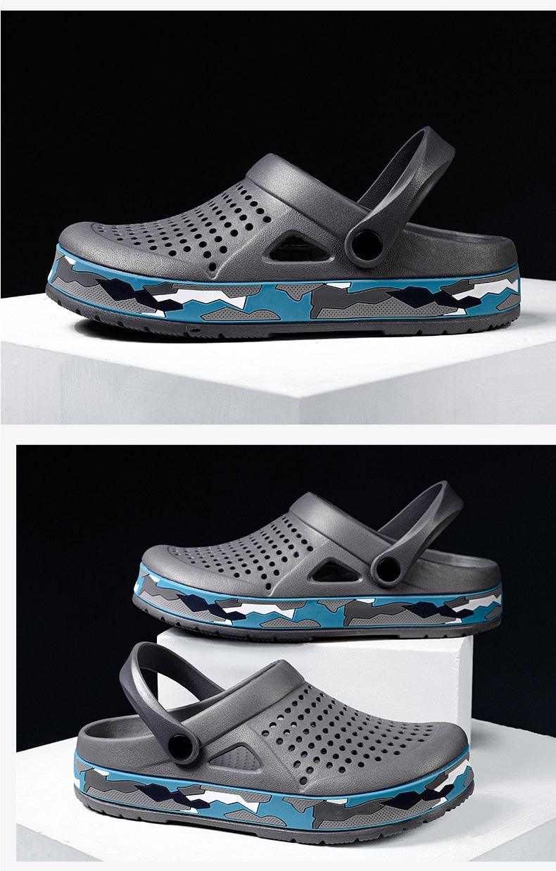New Mens Shoes Sandals Summer Slippers Unisex Garden Clogs Shoes Casual Slippers Womens Mens Quick Drying Sandals Summer Anti-Slip Beach Shoes Stevvex