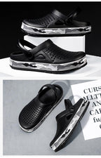 New Mens Shoes Sandals Summer Slippers Unisex Garden Clogs Shoes Casual Slippers Womens Mens Quick Drying Sandals Summer Anti-Slip Beach Shoes Stevvex