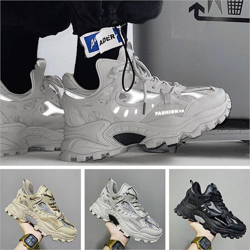 New Mens Sneakers Breathable Sports Shoes Couple Casual Shoes Thick Sole Running Walking Shoes Trainers Sport Sneakers Men High Fashion Comfy Fashion Sneakers Stevvex