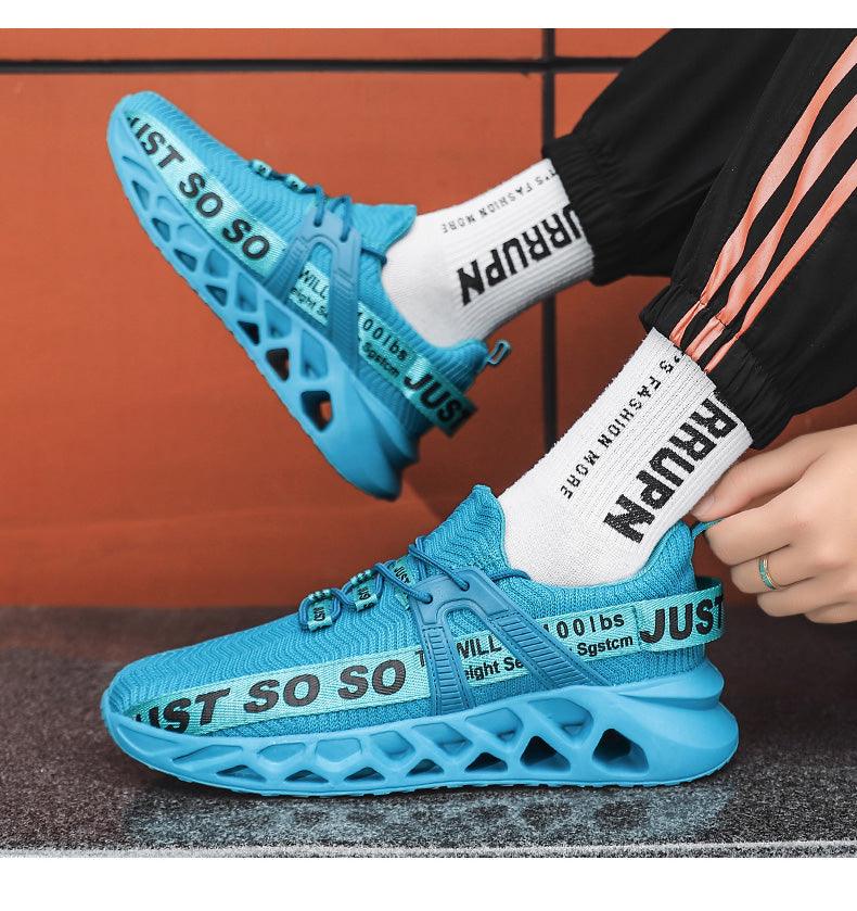 New Mens Sneakers Running Shoes Fashion Breathable Outdoor Sports Sneakers Soft Thick Bottom Athletic Men's Modern Running Sneakers For Outdoor Workout Stevvex