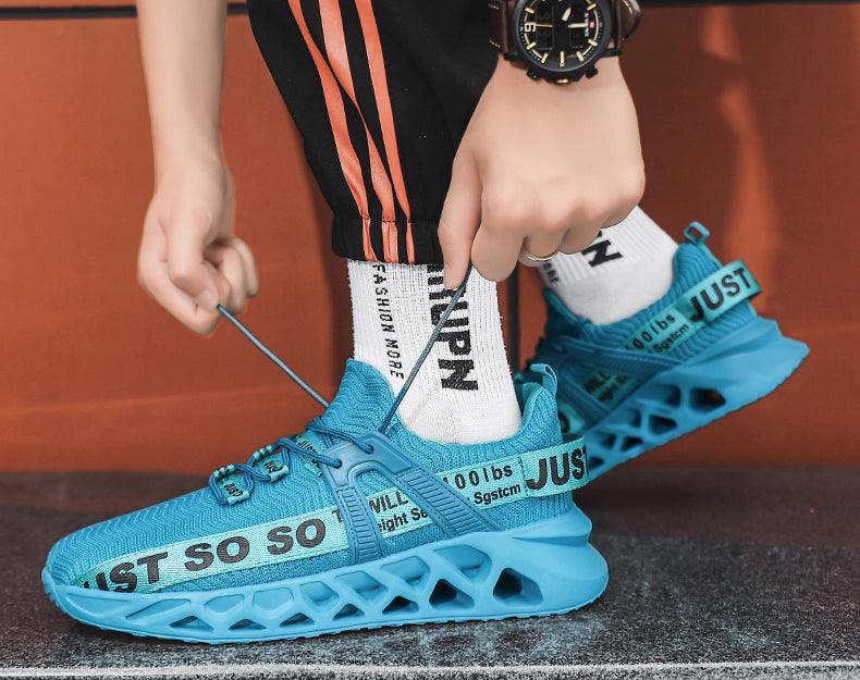 New Mens Sneakers Running Shoes Fashion Breathable Outdoor Sports Sneakers Soft Thick Bottom Athletic Men's Modern Running Sneakers For Outdoor Workout Stevvex