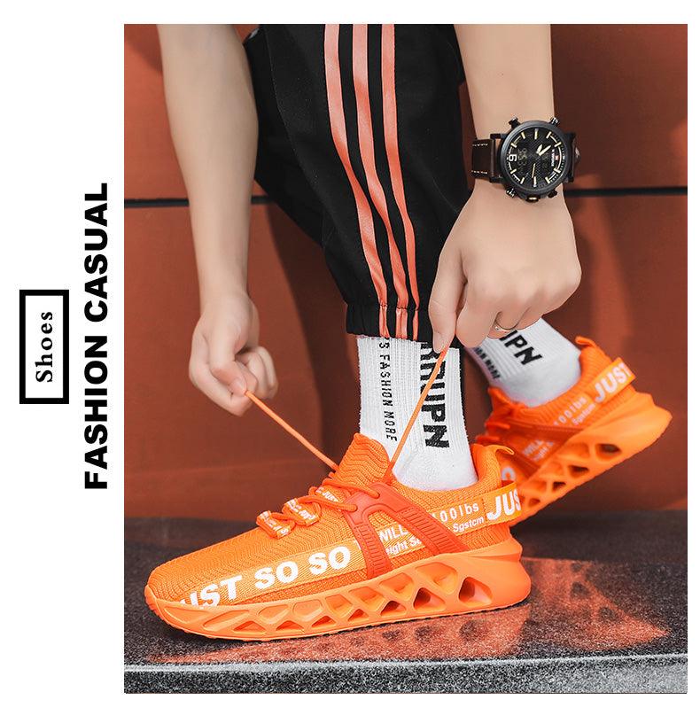 New Mens Sneakers Running Shoes Fashion Breathable Outdoor Sports Sneakers Soft Thick Bottom Athletic Men's Modern Running Sneakers For Outdoor Workout Stevvex