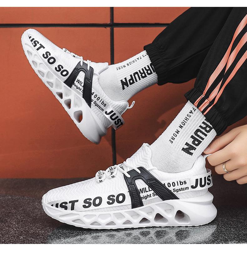 New Mens Sneakers Running Shoes Fashion Breathable Outdoor Sports Sneakers Soft Thick Bottom Athletic Men's Modern Running Sneakers For Outdoor Workout Stevvex