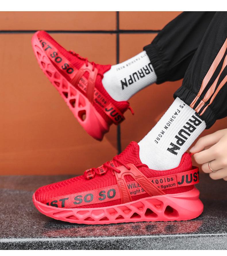 New Mens Sneakers Running Shoes Fashion Breathable Outdoor Sports Sneakers Soft Thick Bottom Athletic Men's Modern Running Sneakers For Outdoor Workout Stevvex