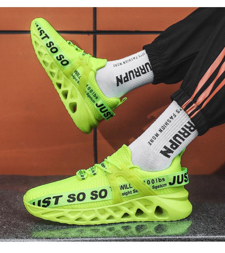 New Mens Sneakers Running Shoes Fashion Breathable Outdoor Sports Sneakers Soft Thick Bottom Athletic Men's Modern Running Sneakers For Outdoor Workout Stevvex
