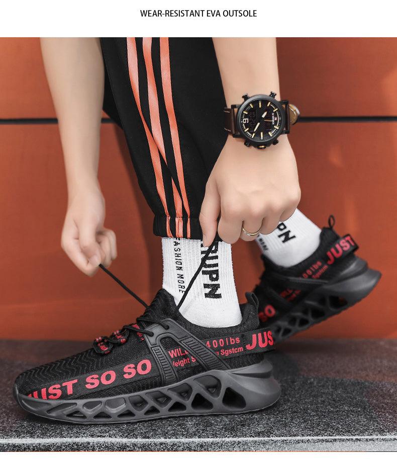New Mens Sneakers Running Shoes Fashion Breathable Outdoor Sports Sneakers Soft Thick Bottom Athletic Men's Modern Running Sneakers For Outdoor Workout Stevvex