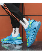 New Mens Sneakers Running Shoes Fashion Breathable Outdoor Sports Sneakers Soft Thick Bottom Athletic Men's Modern Running Sneakers For Outdoor Workout Stevvex