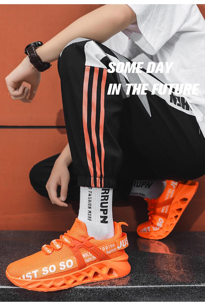 New Mens Sneakers Running Shoes Fashion Breathable Outdoor Sports Sneakers Soft Thick Bottom Athletic Men's Modern Running Sneakers For Outdoor Workout Stevvex