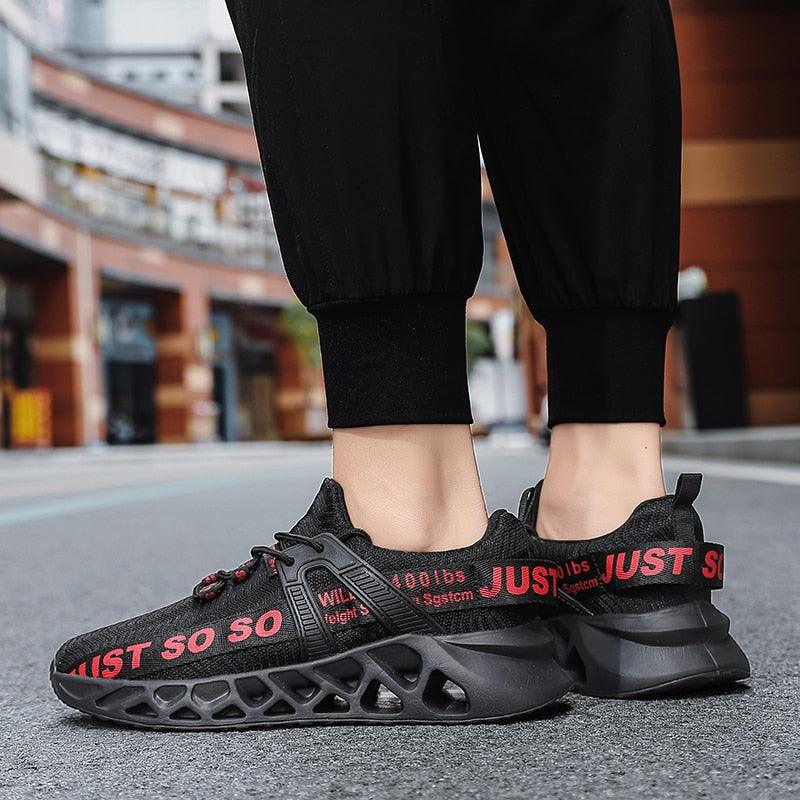 New Mens Sneakers Running Shoes Fashion Breathable Outdoor Sports Sneakers Soft Thick Bottom Athletic Men's Modern Running Sneakers For Outdoor Workout Stevvex