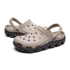 New Mens Summer Slippers Beach Sandals Jelly Shoes Men Outdoor Sandals Hollow Clogs Adjustable Garden Slippers House Shoes Durable Lightweight Beach Clogs Stevvex
