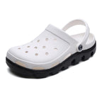 New Mens Summer Slippers Beach Sandals Jelly Shoes Men Outdoor Sandals Hollow Clogs Adjustable Garden Slippers House Shoes Durable Lightweight Beach Clogs Stevvex