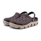 New Mens Summer Slippers Beach Sandals Jelly Shoes Men Outdoor Sandals Hollow Clogs Adjustable Garden Slippers House Shoes Durable Lightweight Beach Clogs Stevvex
