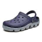 New Mens Summer Slippers Beach Sandals Jelly Shoes Men Outdoor Sandals Hollow Clogs Adjustable Garden Slippers House Shoes Durable Lightweight Beach Clogs Stevvex