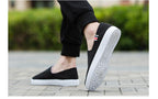 New Mens Womens Casual Flat Canvas Shoes Lightweight Elegant Shoes Men Casual Walking Sneakers Comfortable Modern White Soft Sneakers