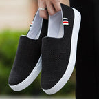 New Mens Womens Casual Flat Canvas Shoes Lightweight Elegant Shoes Men Casual Walking Sneakers Comfortable Modern White Soft Sneakers