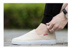 New Mens Womens Casual Flat Canvas Shoes Lightweight Elegant Shoes Men Casual Walking Sneakers Comfortable Modern White Soft Sneakers