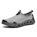 New Mesh Mens Aqua Shoes Outdoor Breathable Quick Dry Water Sneakers Light Anti-Skid Sport Footwear Comfortable Mesh Work Shoes Beach Swim Surf Shoes Water Shoes Stevvex