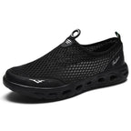 New Mesh Mens Aqua Shoes Outdoor Breathable Quick Dry Water Sneakers Light Anti-Skid Sport Footwear Comfortable Mesh Work Shoes Beach Swim Surf Shoes Water Shoes Stevvex